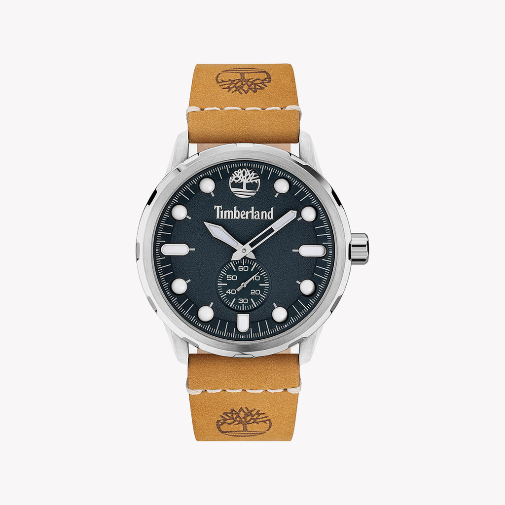 TIMBERLAND TDWGA0028501 RUGGED ELEGANCE - MEN'S STAINLESS STEEL & LEATHER ADVENTURE WATCH