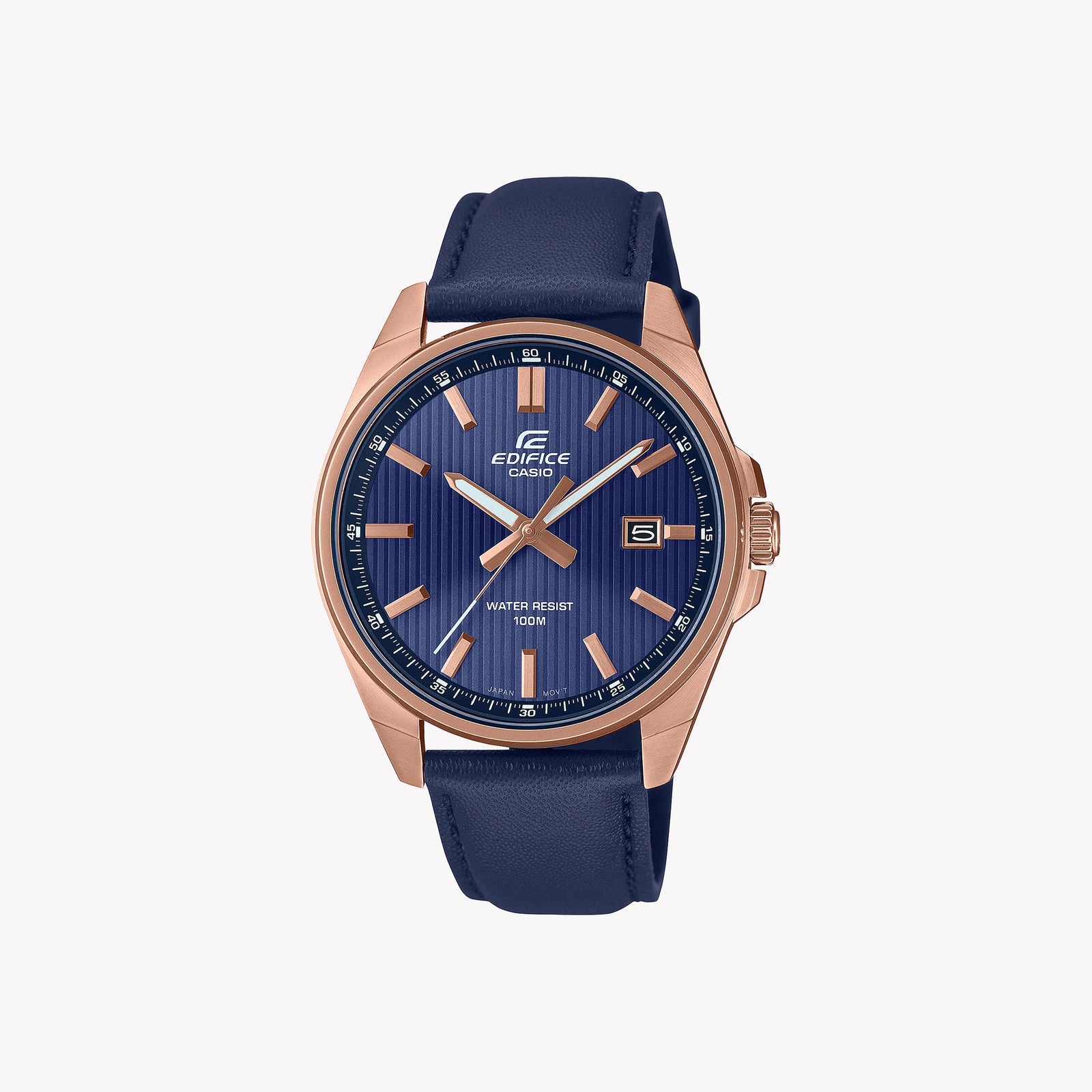 Edifice Men's Rose Gold & Blue Stainless Steel Watch | Efv-150cl-2avuef by i-watch