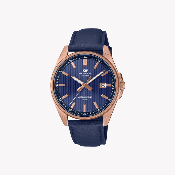 Edifice Men's Rose Gold & Blue Stainless Steel Watch | Efv-150cl-2avuef by i-watch