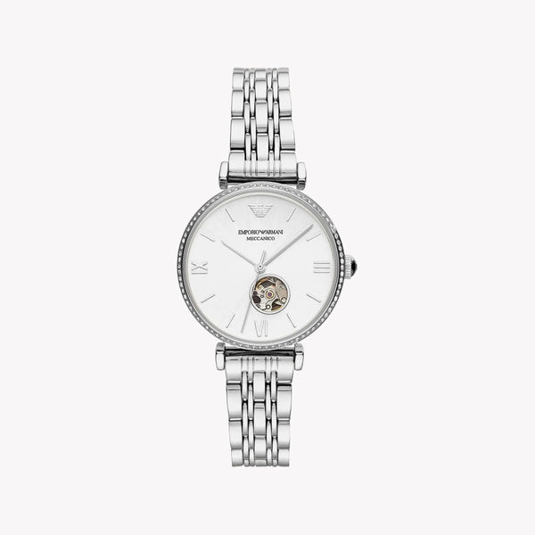 Emporio Armani Women's Silver Watch, White Dial | Ar60022 by i-watch