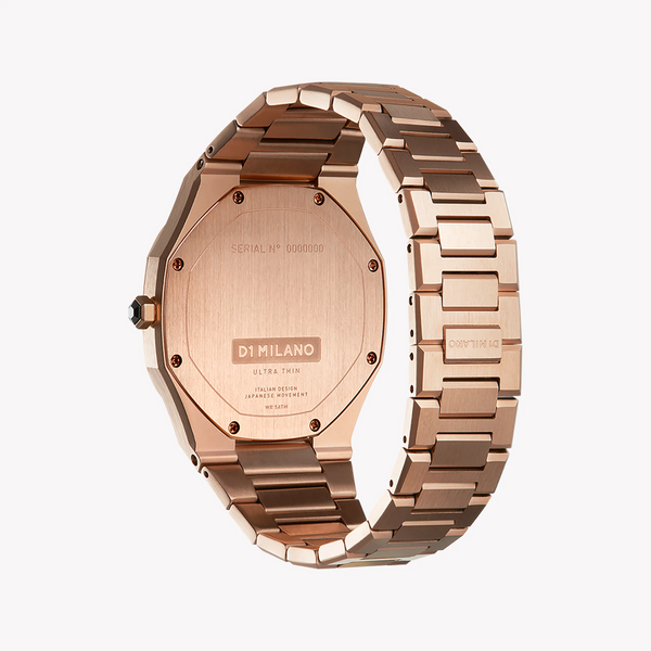 D1 MILANO Men's Rose Gold Watch, Black Dial | D1-UTBJ16 by i-watch