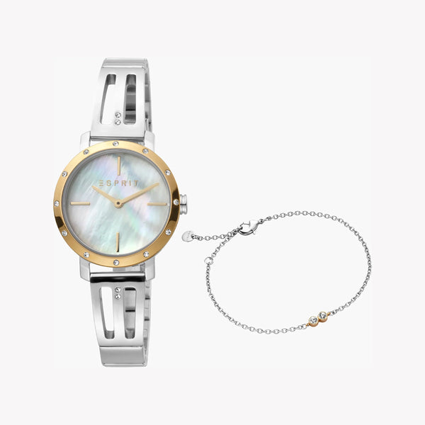 Esprit Women's Stainless Steel Watch, White Mother Of Pearls | Es1l123m0078 by i-watch