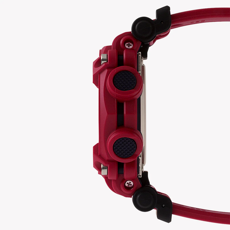 G-Shock Men's Red Resin Watch, Black Dial | Ga-900-4adr by i-watch