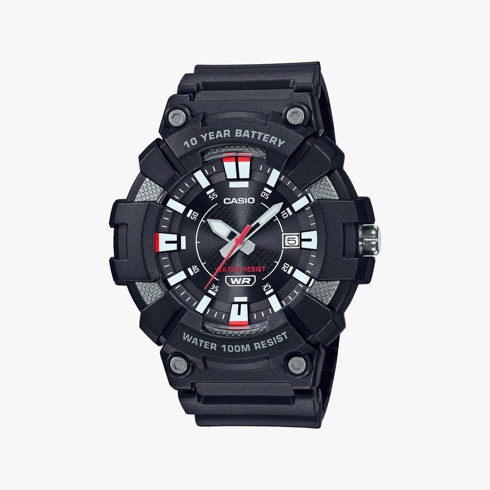 Casio Men's Black Resin Watch, Analog Display | Mw-610h-1av by i-watch
