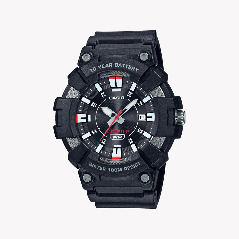Casio Men's Black Resin Watch, Analog Display | Mw-610h-1av by i-watch