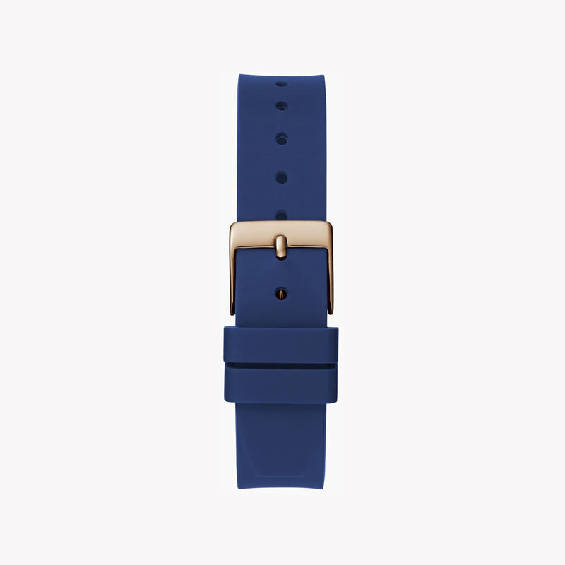 Guess Women's Rose Gold Watch, Blue Silicone Band | Gw0658l3 by i-watch