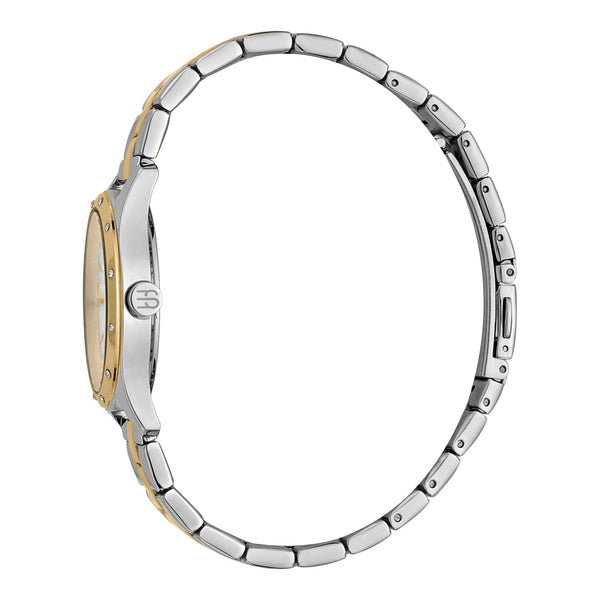 Esprit Women's Watch With Silver Stainless Steel Case And Silver & Gold Stainless Steel Band by i-watch