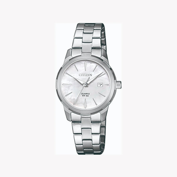 Citizen Eu6070-51d - Elegantly Timeless Silver Stainless Steel Women's Watch by i-watch
