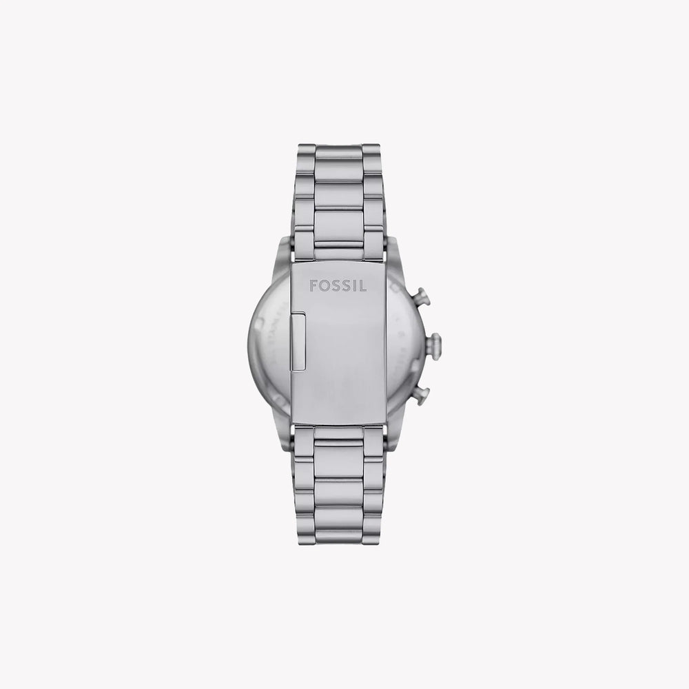 Fossil Men's Silver Stainless Steel Watch, Black Dial | Fs6045 by i-watch