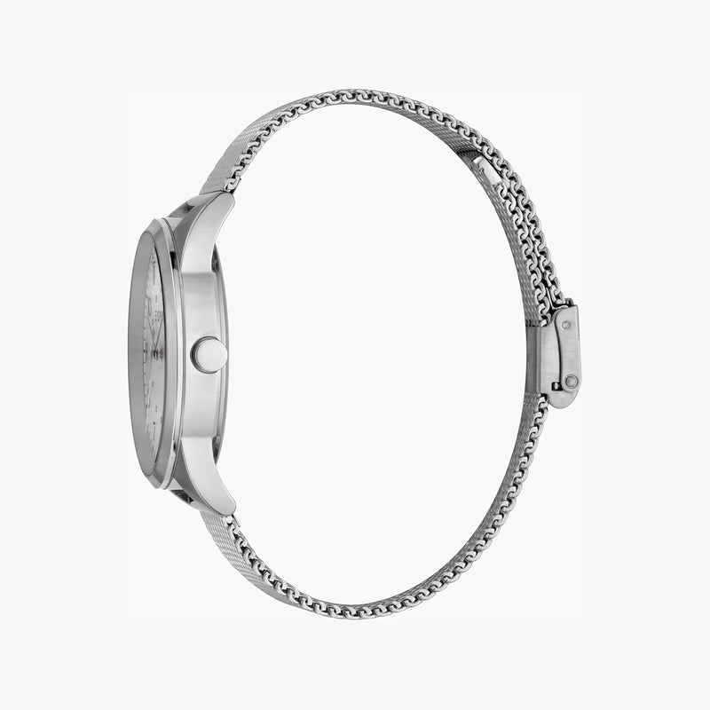 Esprit Men's Silver Stainless Steel Watch, Silver Dial | Es1gq1m0025 by i-watch