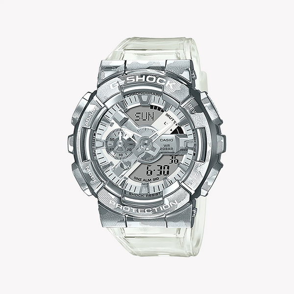G-Shock Men's Silver Watch, Sporty Resin Band | Gm-110scm-1adr by i-watch