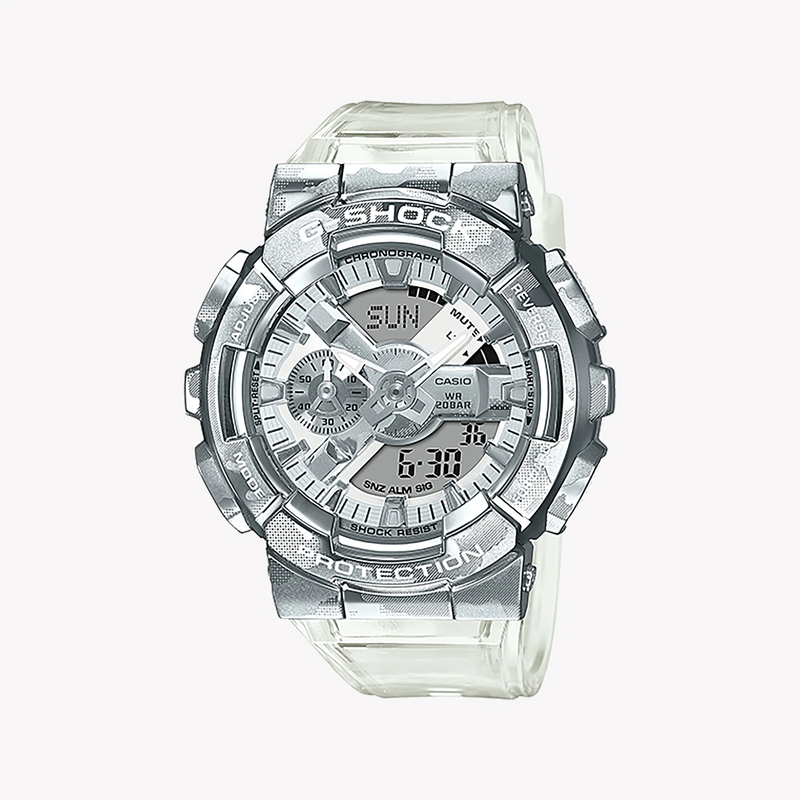 G-Shock Men's Silver Watch, Sporty Resin Band | Gm-110scm-1adr by i-watch