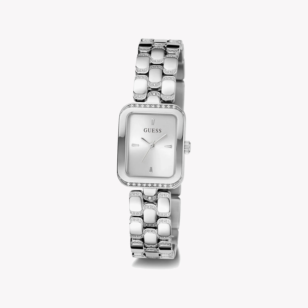 Guess Women's Silver Stainless Steel Watch, Silver Dial | Gw0865l1 by i-watch