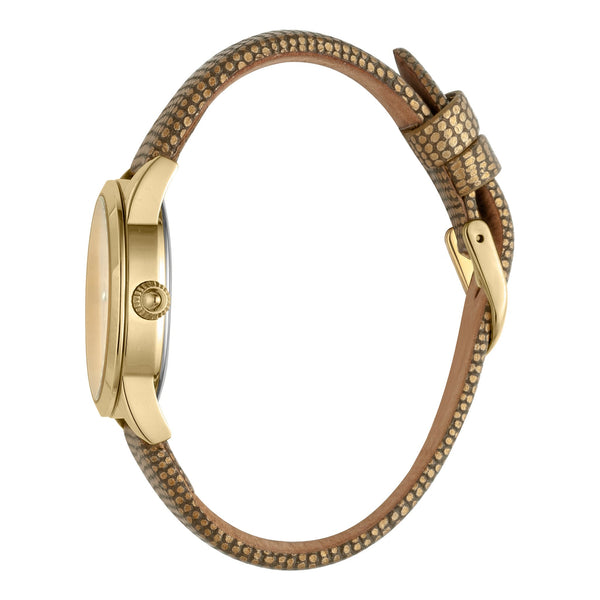 Just Cavalli Women's Gold Stainless Steel Watch, Gold Leather Band | Jc1l087l0025 by i-watch