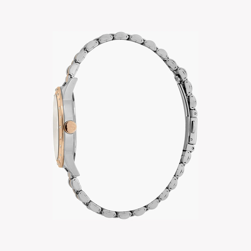 Esprit Women's Silver & Rose Gold Watch, Silver Dial | Es1l048m0025 by i-watch
