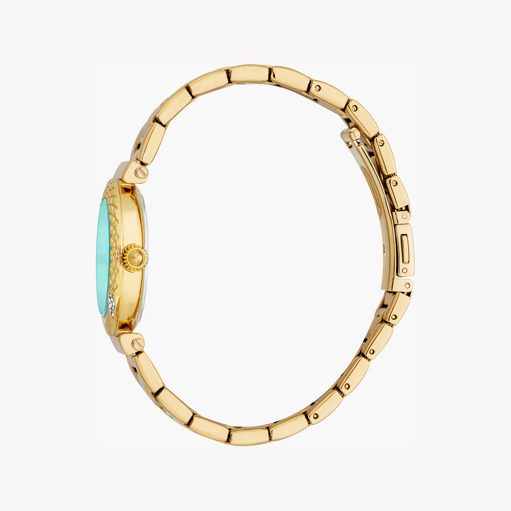 JUST CAVALLI JC1L332M0065 BOLD TURQUOISE - GLEAMING GOLD WOMEN'S WATCH-i-Watch-5
