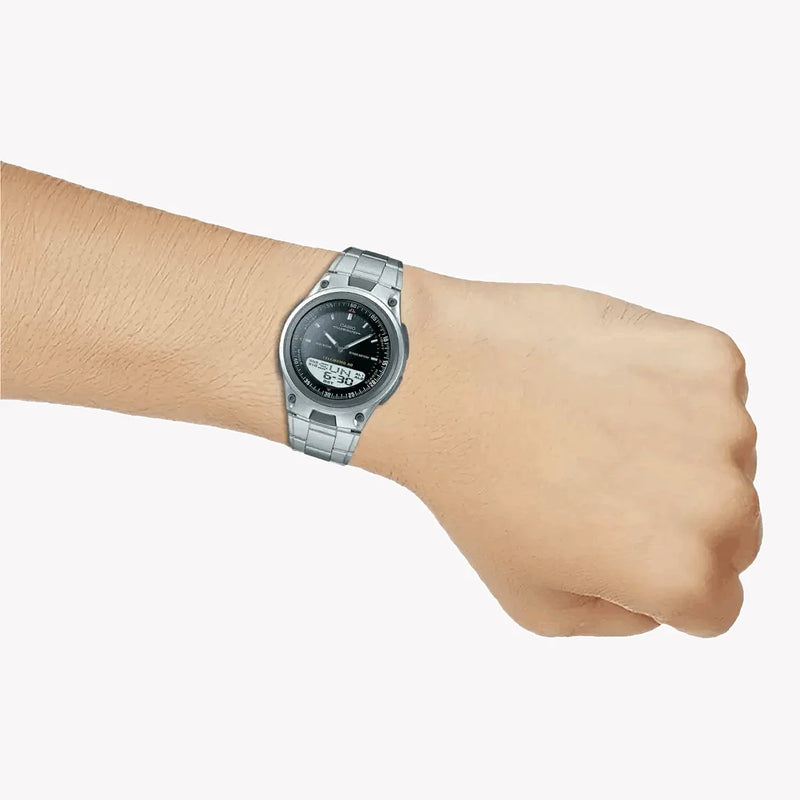 Casio Men's Resin & Stainless Steel Watch, Black Dial | Aw-80d-1avdf by i-watch