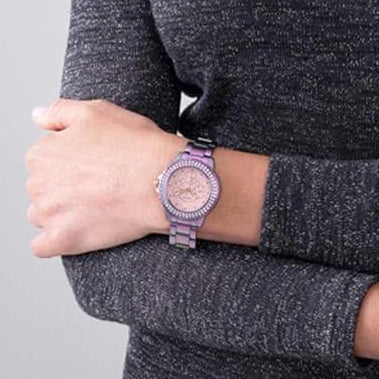Guess Women's Purple Stainless Steel Watch, Quartz | Gw0410l4 by i-watch