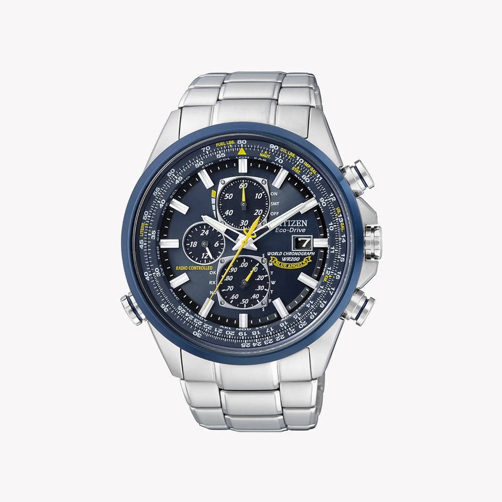 Citizen Eco-Drive At8020-54l - Bold Outdoor Adventure Men’S Watch With Stainless Steel And Black Dial by i-watch