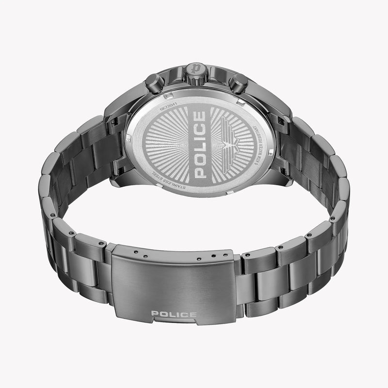 Police Men's Grey Stainless Steel Watch, Blue Dial | Pewgk2204105 by i-watch