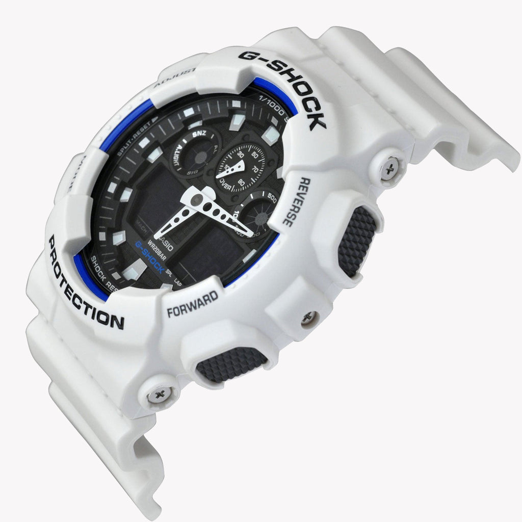 CASIO G-SHOCK GA100B-7A STYLISH ENDURANCE - MEN'S WHITE RESIN WATCH FOR ADVENTURE-i-Watch-5