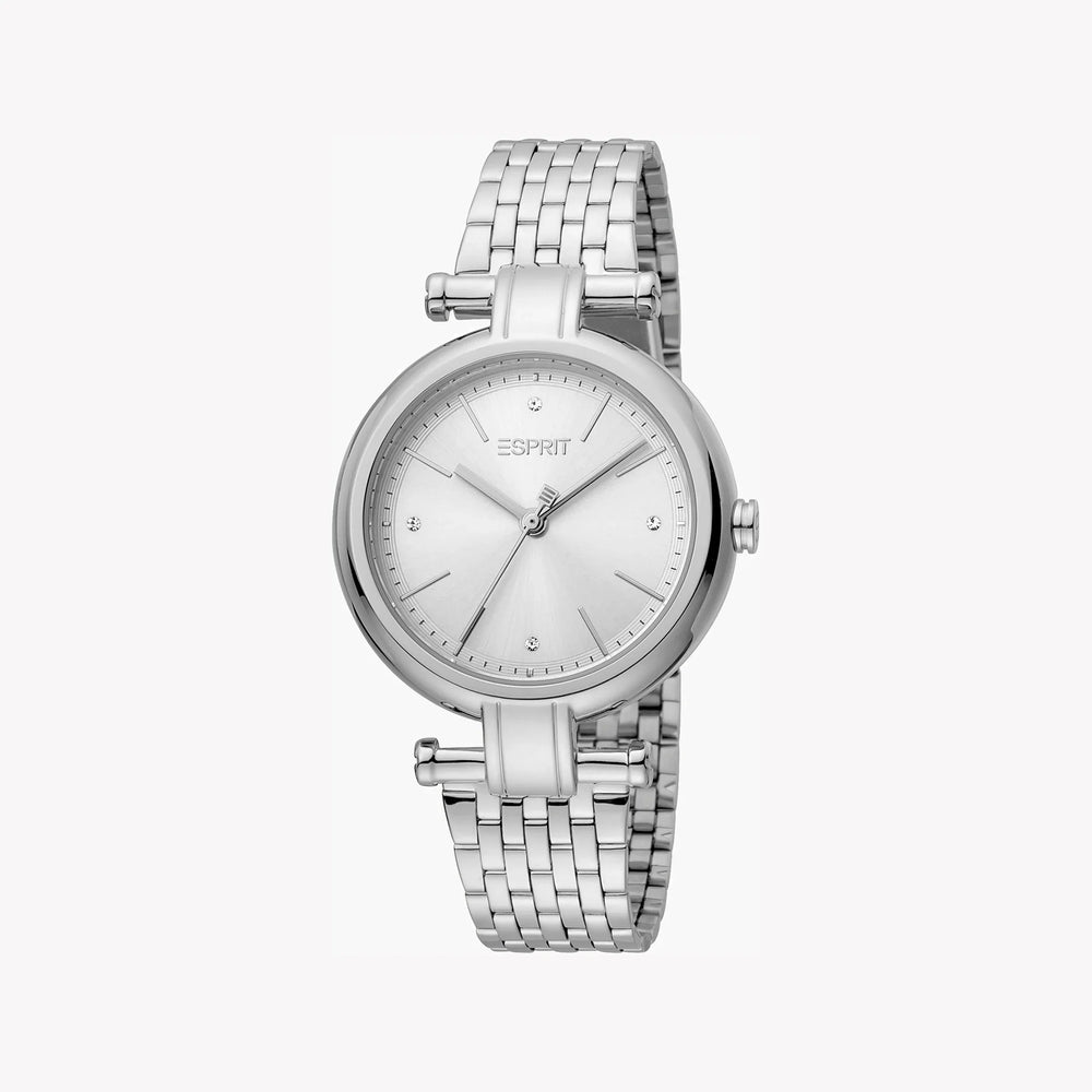 Esprit Women's Silver Stainless Steel Watch, Silver Dial | Es1l078m0015 by i-watch