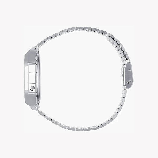 Casio Men's Resin And Metal Watch, Silver Dial | A168wem-7ef by i-watch