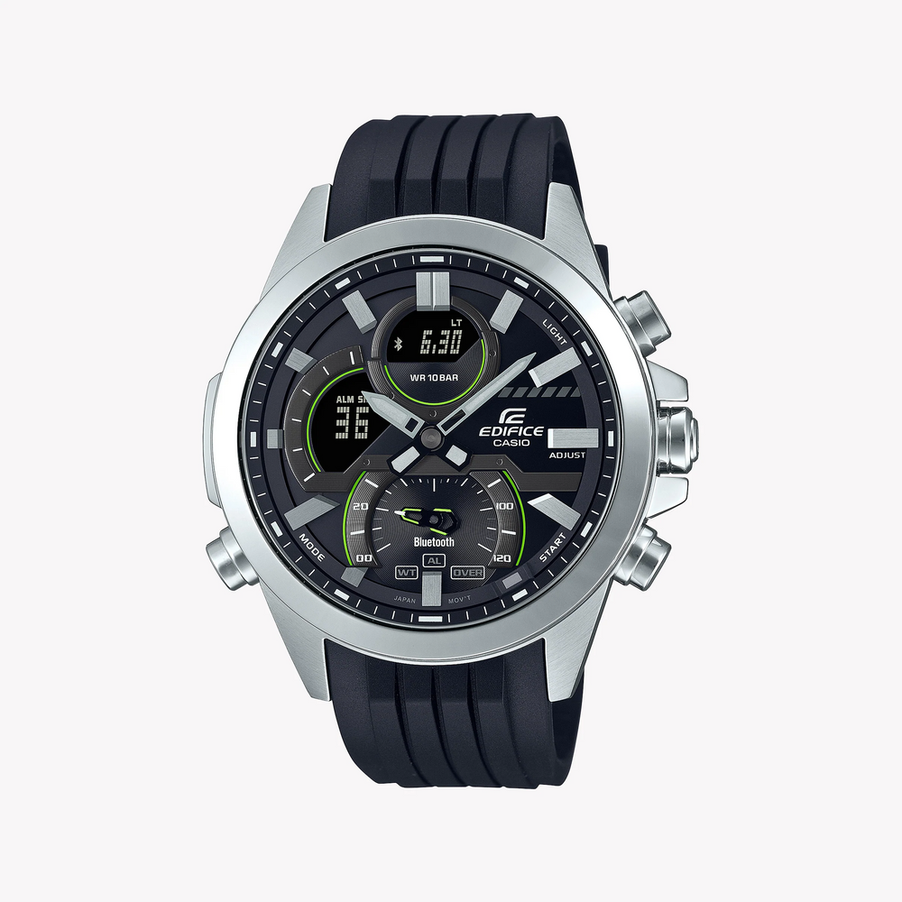 Casio Edifice Ecb-30p-1adf - Adventurer's Ultimate Timepiece For Men With Sleek Digital Dial & Smart Connectivity by i-watch