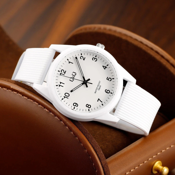 Q&Q Unisex White Watch, White Dial | VS12J006Y
