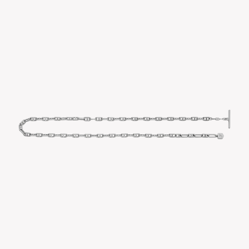 Fossil Women's Silver Bracelet, Double-Wrap Chain | JA7245040