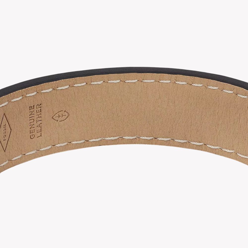Fossil Men's Medium Brown Bracelet, Stainless Steel Collar Pin | JF04397040