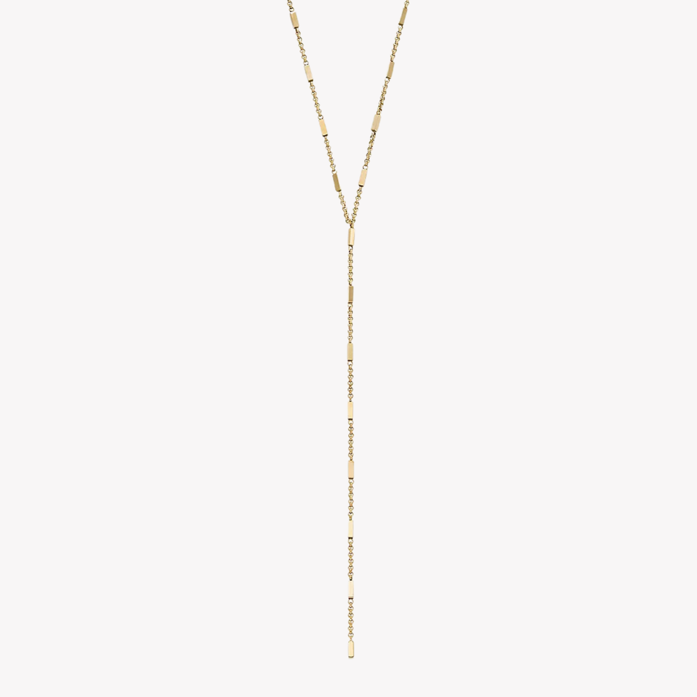 Fossil Women's Gold-Tone Necklace, Ellis All Stacked Up Y-Neck | JF04808710