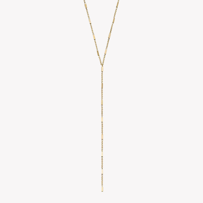 Fossil Women's Gold-Tone Necklace, Ellis All Stacked Up Y-Neck | JF04808710