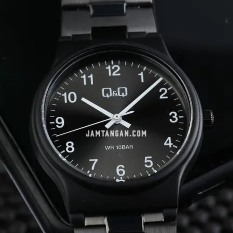 Q&Q Men's Black Men's Watch, Black Dial | VS50J004Y