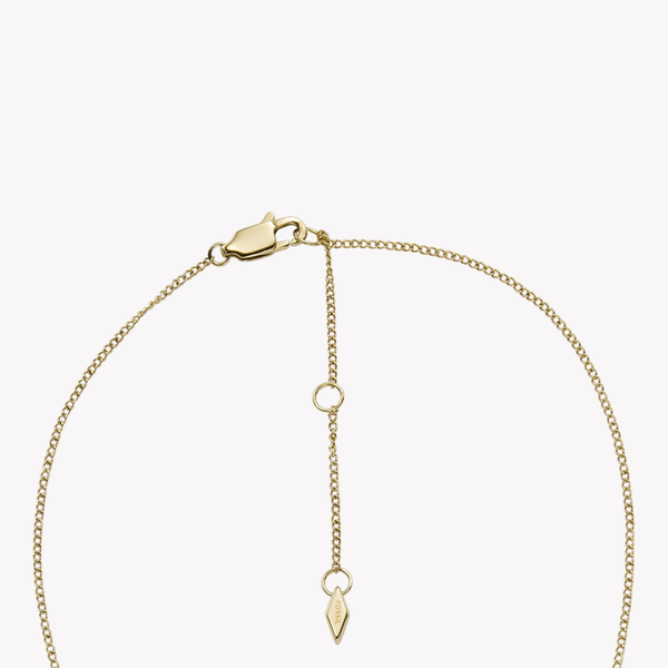 Fossil Women's Gold-Tone Necklace, Clear Crystals | JF04530710