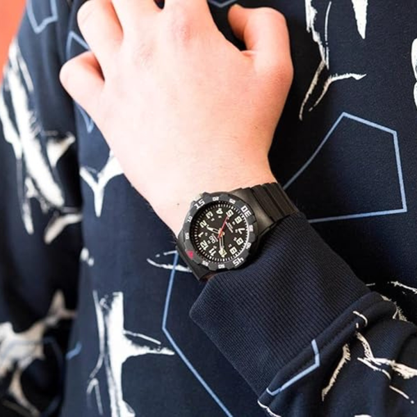 Q&Q Men's Black Watch, Black Dial | VR18J001Y