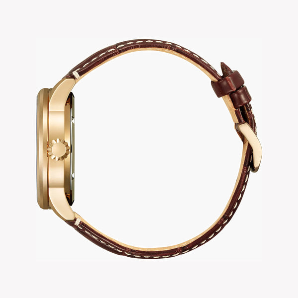 Citizen Men's Gold Stainless Steel, Brown Leather | Nj0143-19e by i-watch