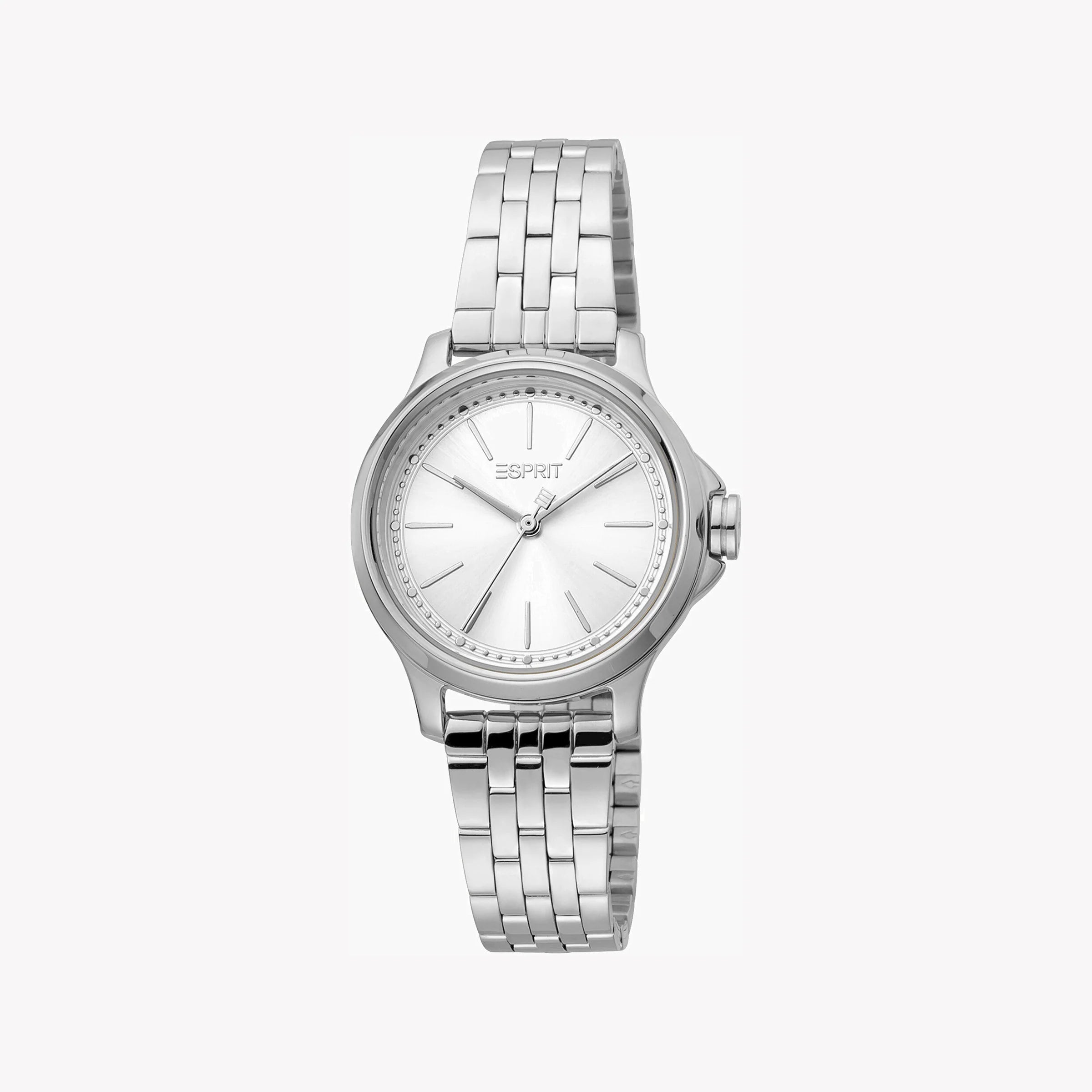 ESPRIT Women's Watch with Silver Stainless Steel Case and Silver Stainless Steel Band