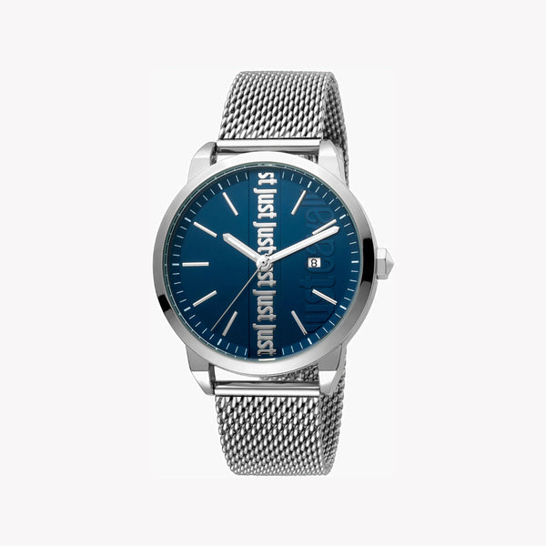 Just Cavalli Men's Silver Watch, Blue Dial | Jc1g141m0065 by i-watch