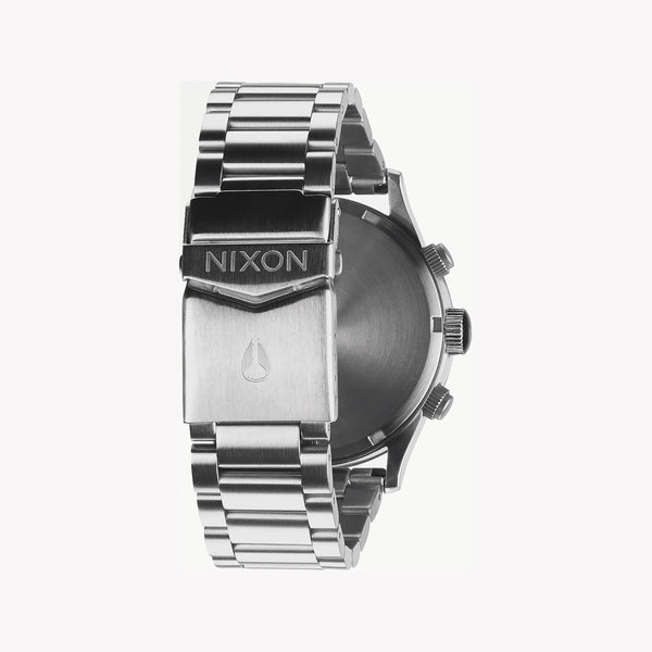 Nixon Men's Silver Stainless Steel Watch, Black Dial | A386-000 by i-watch