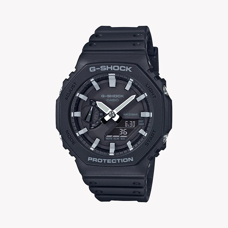 G-Shock Men's Black Resin Watch, Digital Dial | Ga-2100-1adr by i-watch