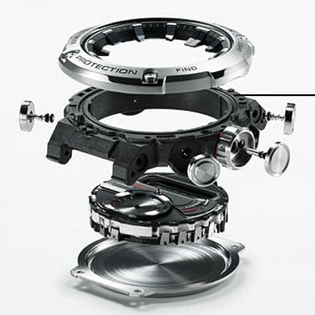 CASIO G-SHOCK GST-B200D-1ADR - BOLDLY BUILT FOR ADVENTURE & STYLE Men's Watch with Silver Stainless Steel Band and Black Dial-i-Watch-5