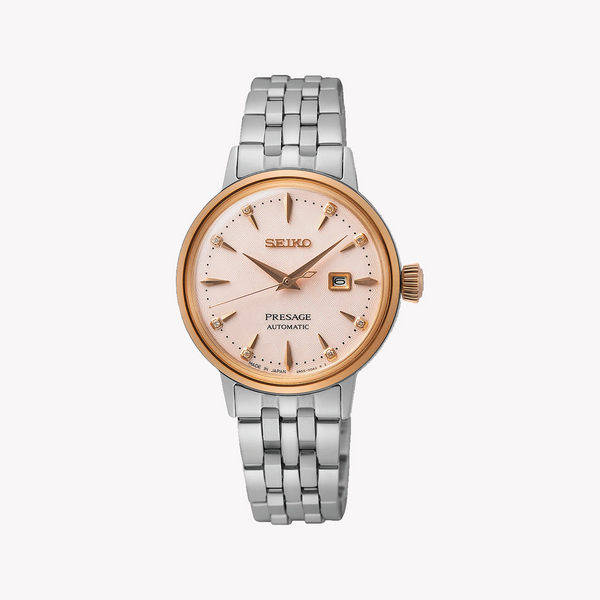 Seiko Women's Silver Stainless Steel, Pink Dial | Sre012j1 by i-watch