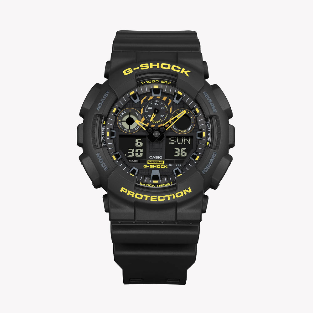 G-Shock Men's Black Resin Watch, Digital Dial | Ga-100cy-1adr by i-watch