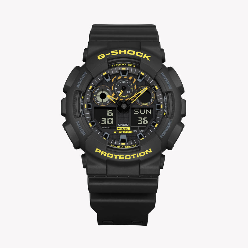 G-Shock Men's Black Resin Watch, Digital Dial | Ga-100cy-1adr by i-watch