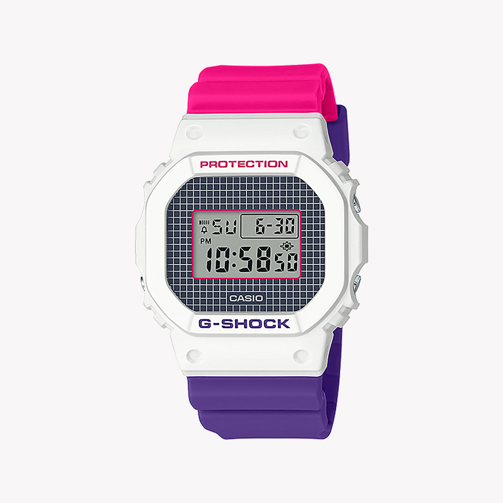 Casio G-Shock Dw-5600thb-7dr - Vibrant Adventure Timepiece With Multicolor Band & White Case by i-watch