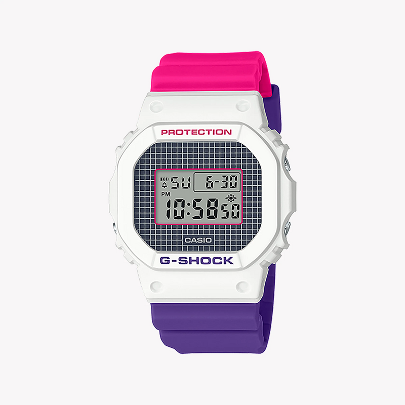 Casio G-Shock Dw-5600thb-7dr - Vibrant Adventure Timepiece With Multicolor Band & White Case by i-watch