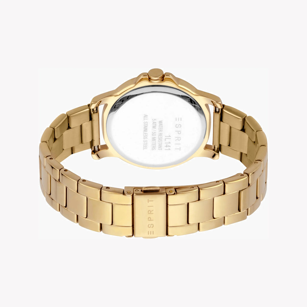 ESPRIT Women's Watch with Gold Stainless Steel Case and Gold Stainless Steel Band-i-Watch-3