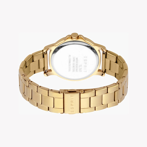 Esprit Women's Gold Stainless Steel Watch, Champagne Dial | Es1l203m0035 by i-watch