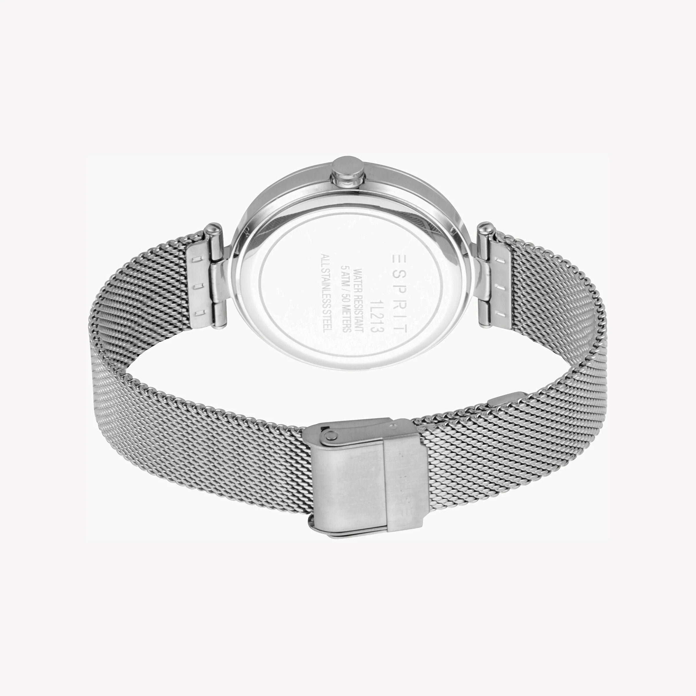 ESPRIT Women's Watch with Silver Stainless Steel Case and Silver Stainless Steel Band